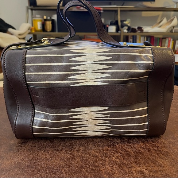 Tory Burch one of a kind brown and white top handle bag - Picture 12 of 16